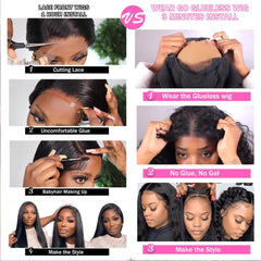 Jenniferita transparent closure wig showing seamless scalp blend.