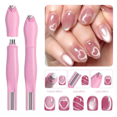 JERCLITY triple-magnet system pen offers multiple nail art patterns.