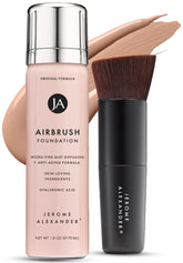 Jerome Alexander MagicMinerals airbrush foundation bottle for a silky, long-lasting finish.