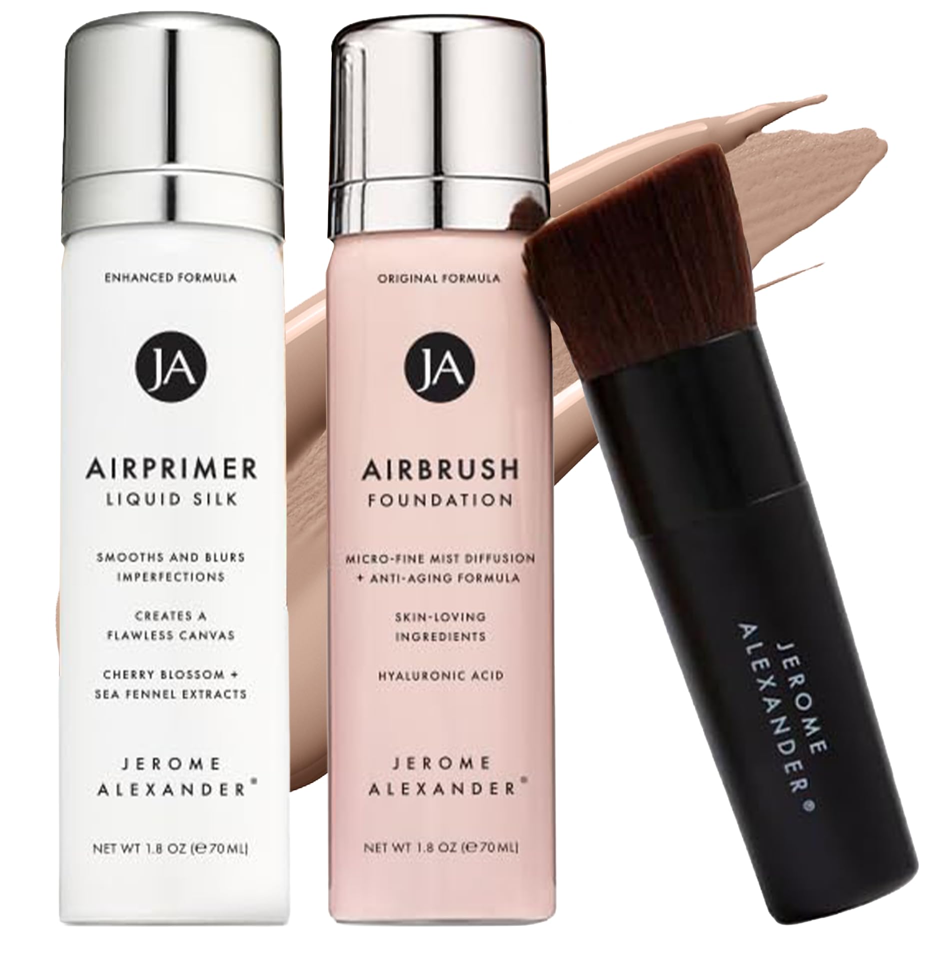 Jerome Alexander MagicMinerals AirBrush Foundation Spray for lightweight coverage and a smooth finish.
