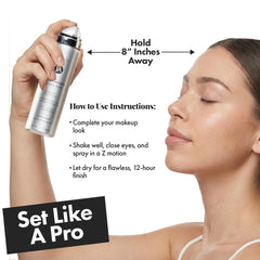 Jerome Alexander MagicMinerals AirFinish mist close-up shows fast absorption and comfort