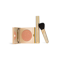 Jerome Alexander MagicMinerals pressed powder compact with mirror for quick, flawless on-the-go coverage.
