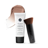 Jerome Alexander self-adjusting foundation jar front showing adaptive shade design for universal wear.