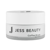 JESS BEAUTY Coffee Break Eye Cream bottle shown, lightweight formula for refreshed eyes every day.
