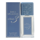 Jessica McClintock Number 3 blue bottle close-up for daily romance
