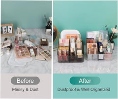 JessLab makeup organizer PET material durability for long-lasting storage.