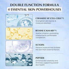 JEU'DEMEURE DermiShuttle DD Cream texture swirl hints at rich hydration.