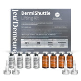 JEU'DEMEURE DermiShuttle kit packaging showcases premium at-home lifting routine