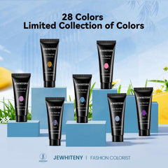 JEWHITENY color swatches showing vibrant gel shades for DIY nail art