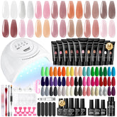 JEWHITENY poly gel kit 14 colors for at-home nail art variety.