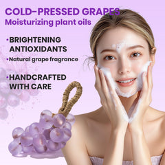 JHZHONG grape soap on rope in premium gift box for gifting occasions