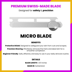Jia Dermaplane safety guard adds confidence during routine grooming.