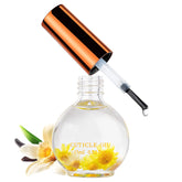 JIASHENG cuticle oil bottle with vanilla and real flowers for nourished nails