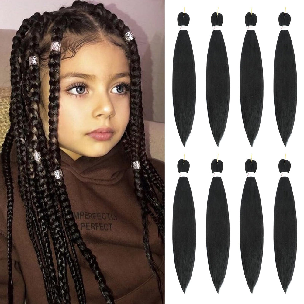 JIEANYAN kids braiding hair 12 inch packs with soft easy-to-braid texture