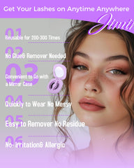 JIMIRE magnetic lashes with applicator simplify everyday wear.