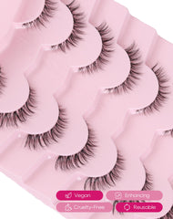 Jiocolor premium synthetic fibers taper to mimic natural lashes