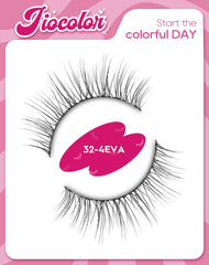 Jiocolor flexible band lashes can be trimmed to fit eye shape for comfort.
