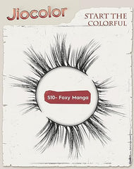 Jiocolor ultra-thin band lashes blend with natural lash line.