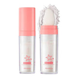 JISKG Glitter Powder Highlighter on the cheekbones creates a radiant three-dimensional glow.