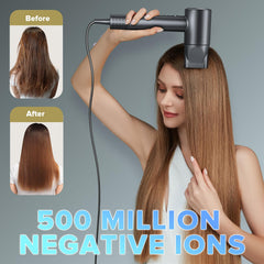 JITOOW hair dryer with 3 LED indicators for precise heat control.