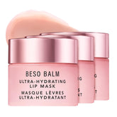 JLO BEAUTY Beso Balm Lip Mask with vanilla scent for glossy, hydrated lips.
