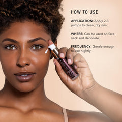 JLO Beauty Day Serum application on palm shows lightweight hydration.