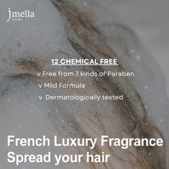 Creamy texture close-up shows smooth slip without weighing hair down.