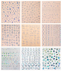 JMEOWIO self-adhesive decals for natural or acrylic nails for quick DIY looks