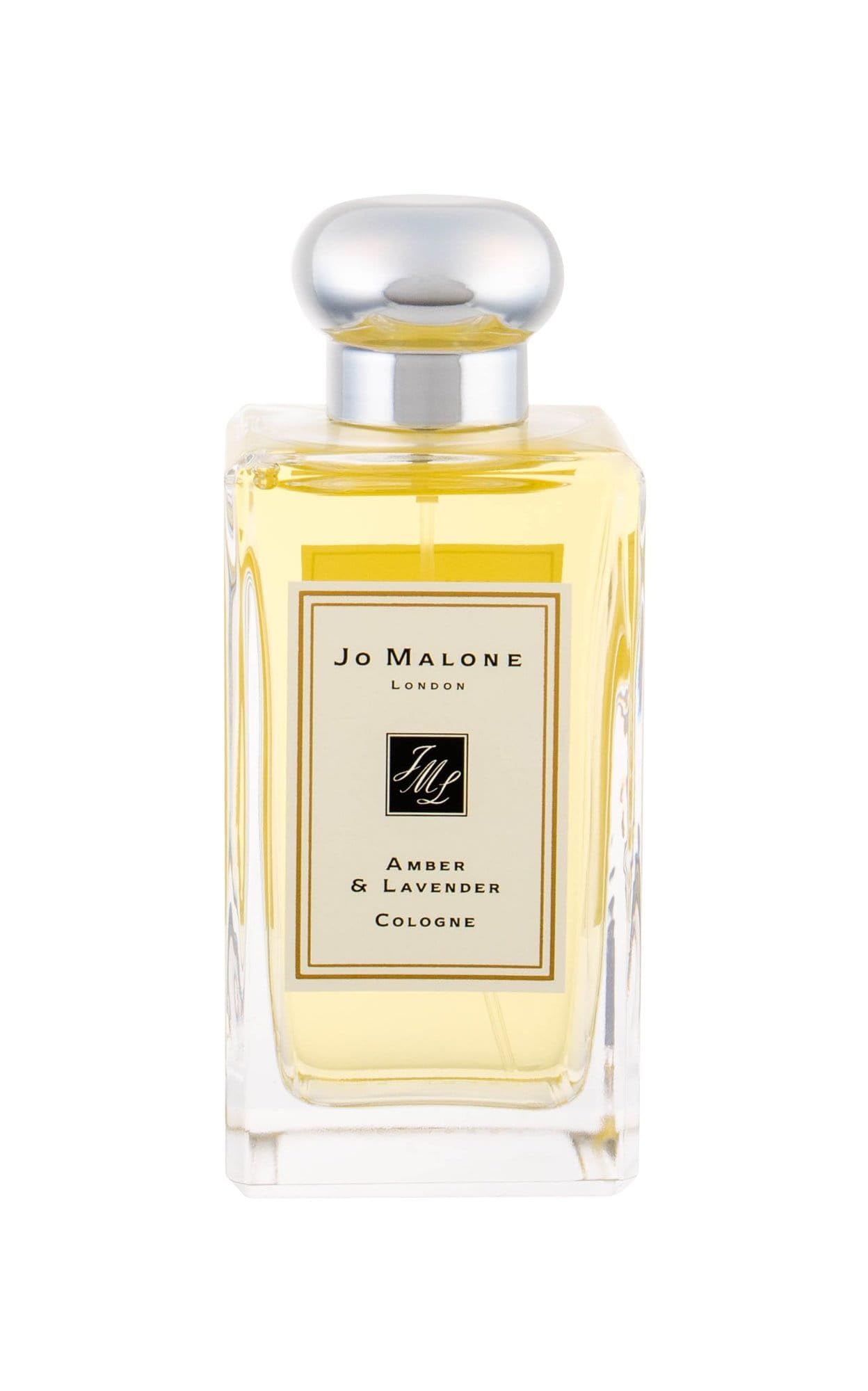 Jo Malone Amber & Lavender Cologne Spray on skin with lasting fragrance.