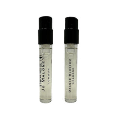 Jo Malone Orange Blossom vial close-up for travel scent trials.
