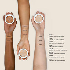 JOAH Perfect Complexion Cashmere Powder Foundation compact puff for quick, buildup-free application.
