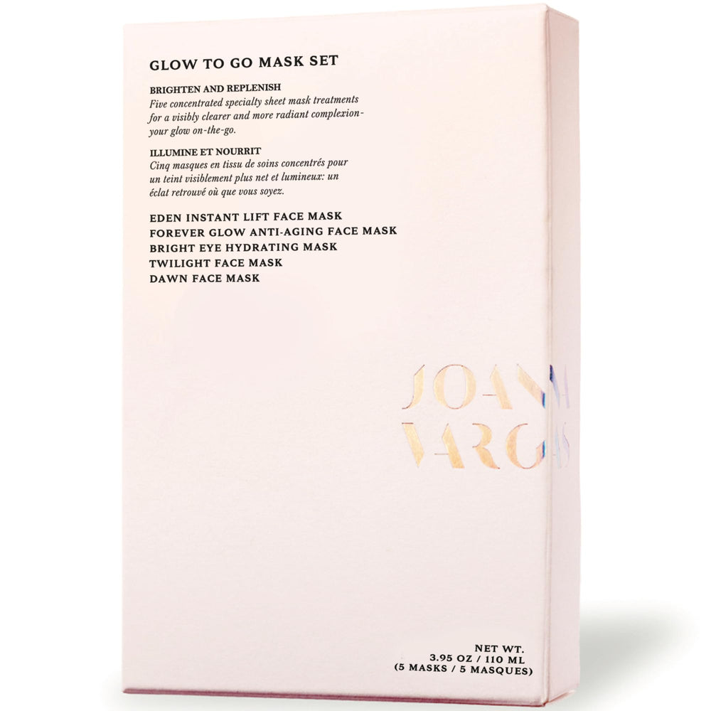 Joanna Vargas Glow To Go Eden Instant Lift mask sheet for hydration and refreshed look