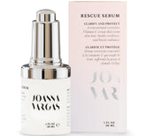 Joanna Vargas Rescue Vitamin C Serum bottle promotes radiant skin potential.