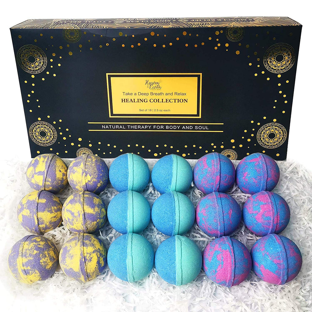 Joanne Arden Aromatherapy Bath Bombs 18-count gift set—luxury fizz for relaxation.