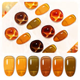 JODSONE six-color jelly gel polish swatches show fall shades.