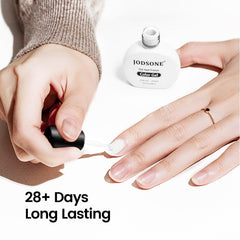 JODSONE easy glide brush applying a smooth, even coat on nails