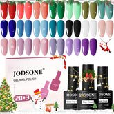 Close-up of JODSONE gel color palette for salon-worthy nails