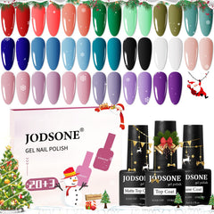Close-up of JODSONE gel color palette for salon-worthy nails