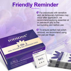 JODSONE individually wrapped foil packs keep pads fresh for travel.