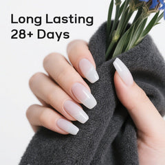 JODSONE milky-white swatch showing a modern, soft white base for nails.