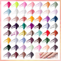 JODSONE color gel polish bottles in glossy and glitter finishes for diverse looks
