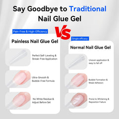 JODSONE nail glue gel bottle with cap indicating safe storage.