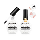JODSONE nail glue gel clear bottle close-up showing strong hold