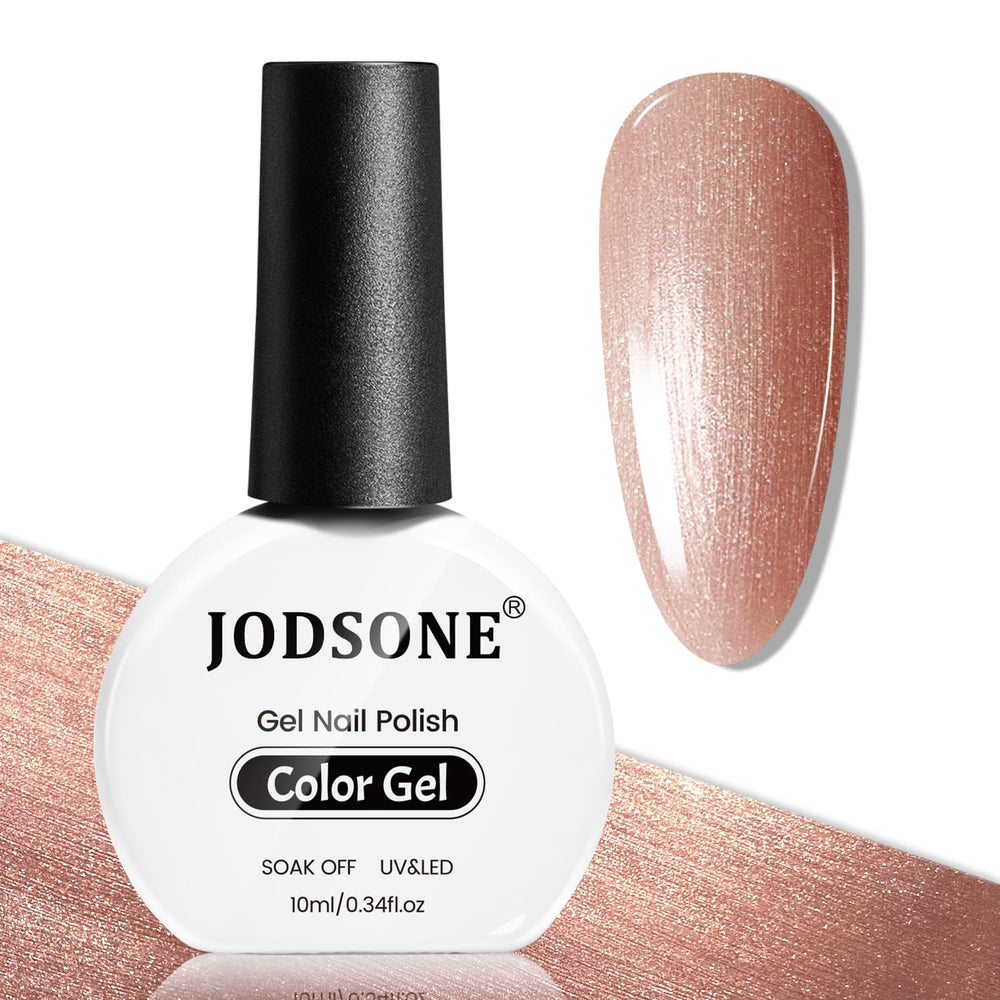 JODSONE rose gold glitter nail polish 10ml for dazzling everyday nails.