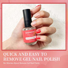 Timer shows 3-5 minutes while JODSONE works on gel nails