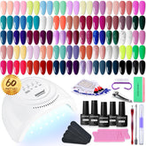 JODSONE gel nail polish kit with 55 colors for versatile manicures.
