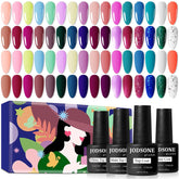 JODSONE 32plus4 color swatches show diverse shades for versatile nail looks.