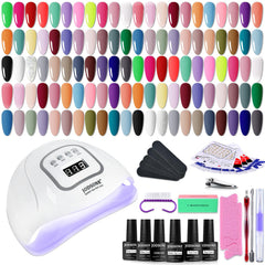 JODSONE 60-bottle gel polish kit, diverse shades for DIY manicures at home