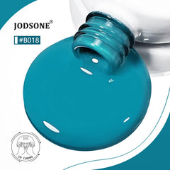 JODSONE Aegean blue gel polish delivering salon-quality shine and versatile styling