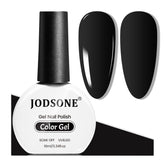 JODSONE black gel nail polish bottle showing bold shade for long-lasting wear